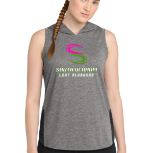 South Oldham Lady Sluggers - Ladies Sleeveless Hoodie Tank Top